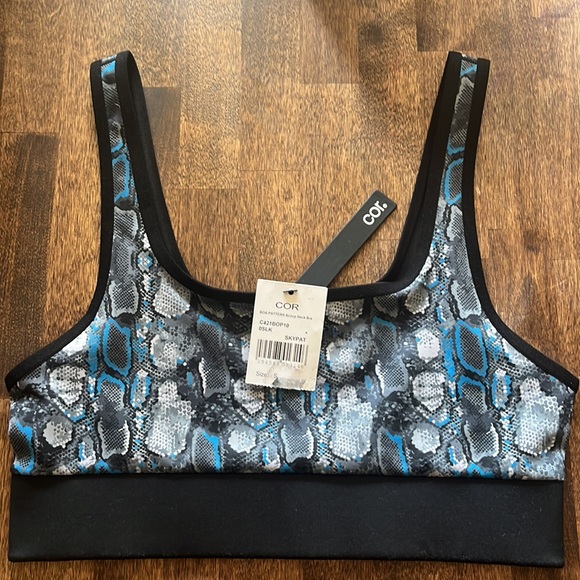 NWT COR Alligator Print in Blue and Black love it Wide Band on Bottom Size S - Picture 3 of 3